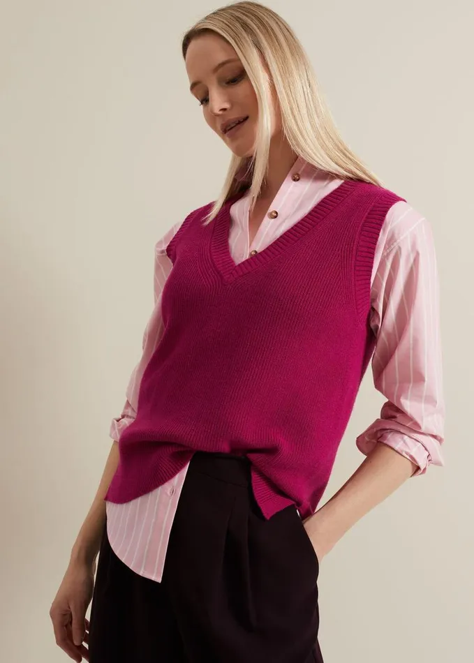 Phase Eight Stripe Shirt Pink Women Shirts and Blouses