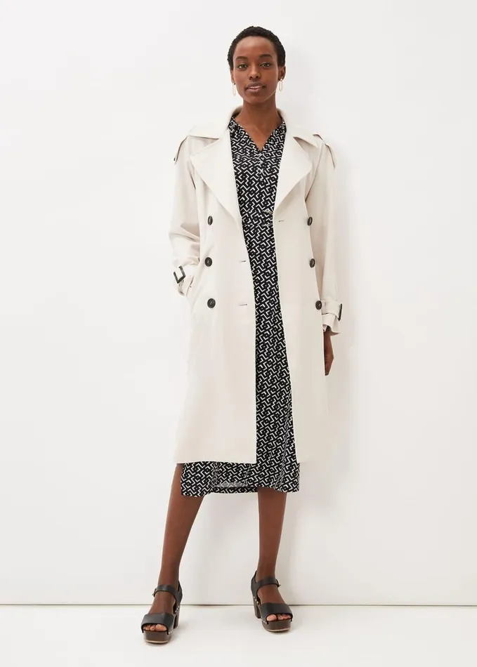 Phase Eight Teigan Abstract Print Midi Dress Blackivory Women Dresses