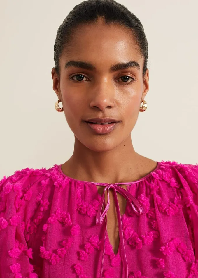 Phase Eight Textured Huggie Hoop Earrings Gold Women Jewellery