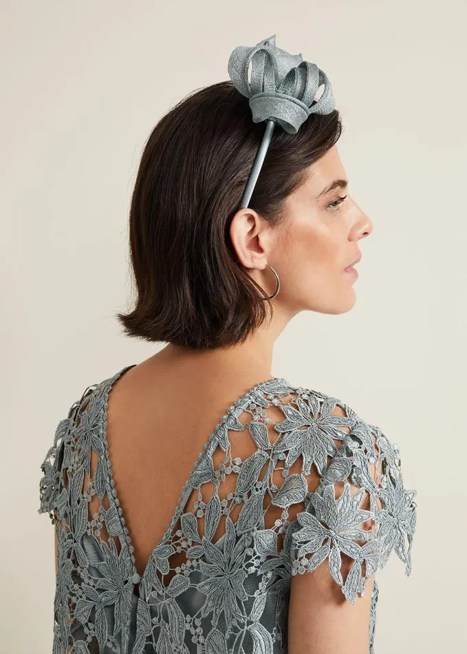 Phase Eight Twist Bow Headband Light Green Women Fascinators and Hats