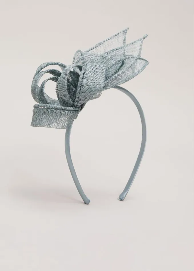 Phase Eight Twist Bow Headband Light Green Women Fascinators and Hats