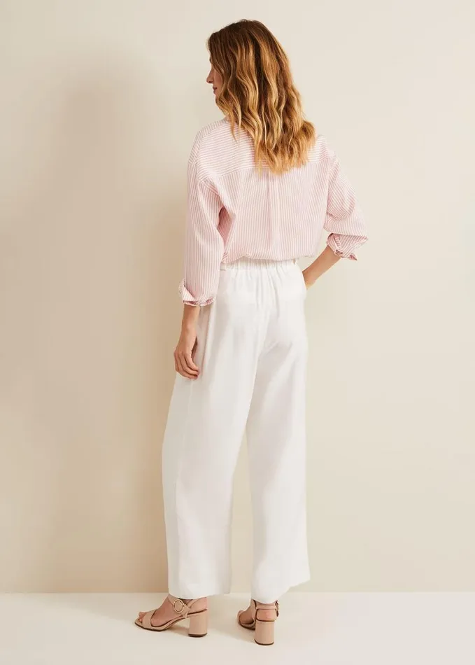 Phase Eight Tyla White Wide Leg Trousers White Women Trousers