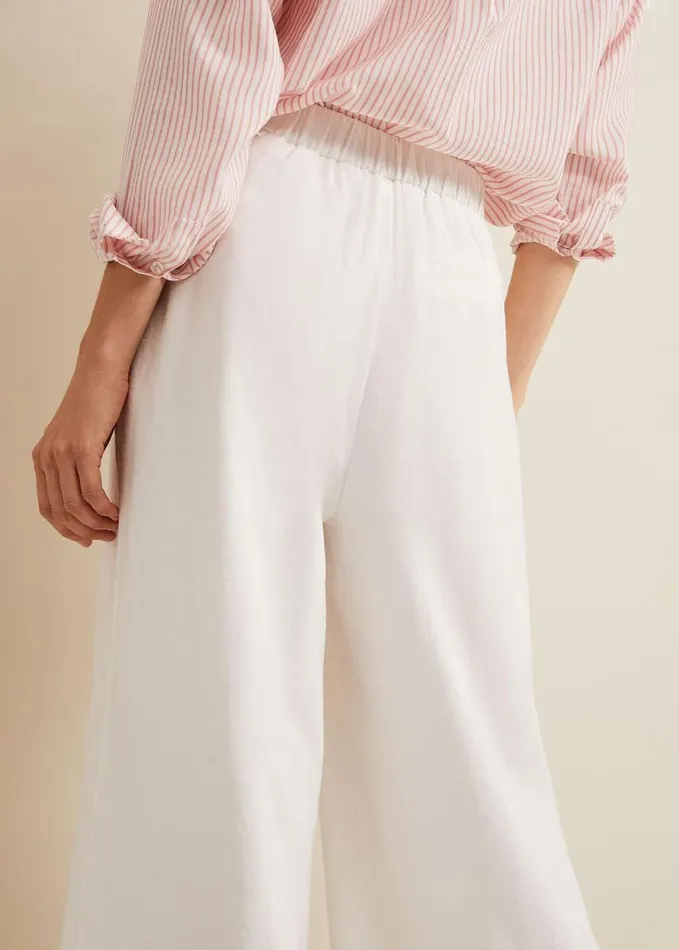 Phase Eight Tyla White Wide Leg Trousers White Women Trousers