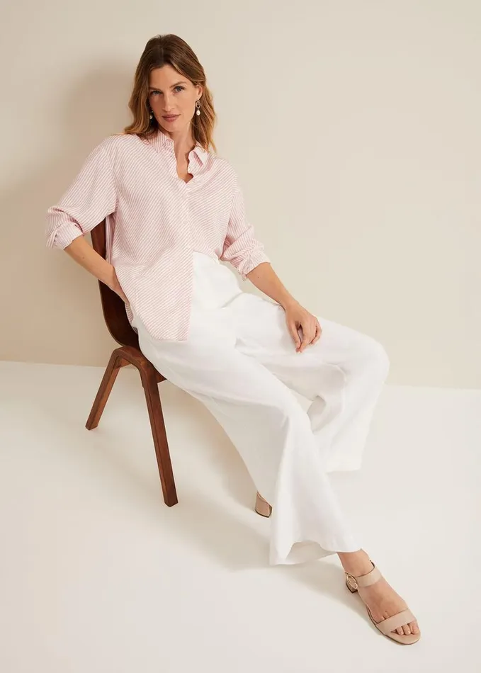 Phase Eight Tyla White Wide Leg Trousers White Women Trousers