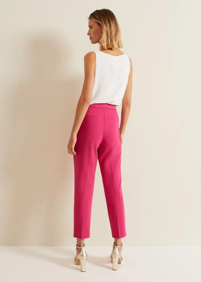 Phase Eight Ulrica Tapered Suit Trousers Hot Pink Women Trousers
