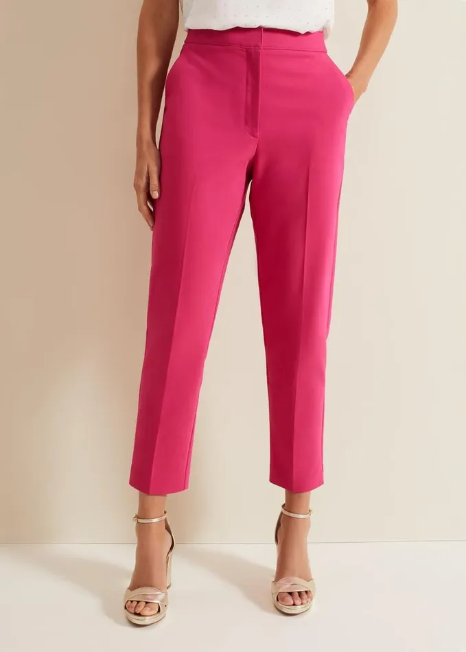 Phase Eight Ulrica Tapered Suit Trousers Hot Pink Women Trousers