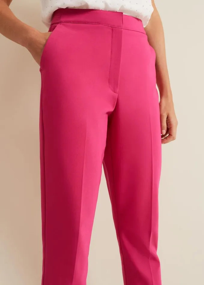 Phase Eight Ulrica Tapered Suit Trousers Hot Pink Women Trousers