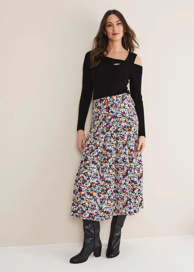 Phase Eight Wren Cut Out Knit Black Women Knitwear