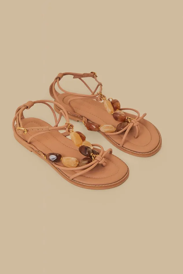 Pink Gem Straps Sandal Women Farm Rio Sandals