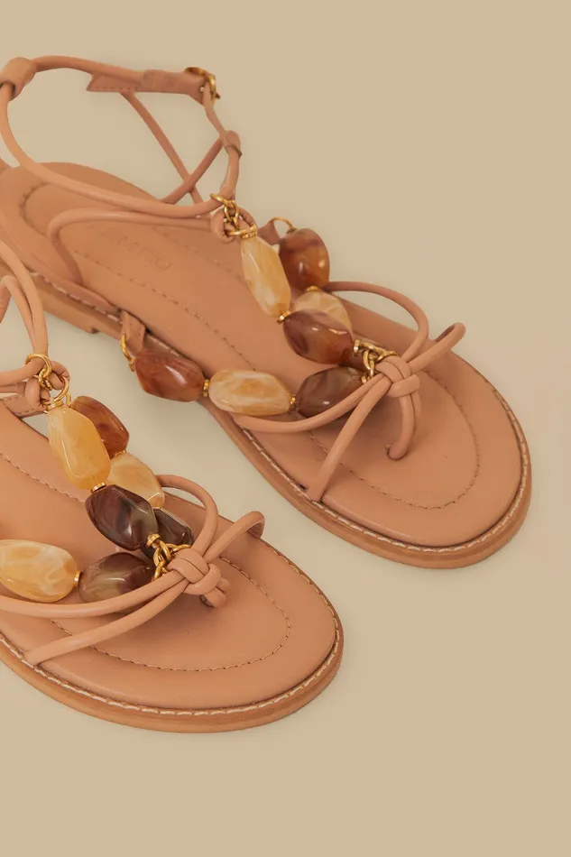 Pink Gem Straps Sandal Women Farm Rio Sandals
