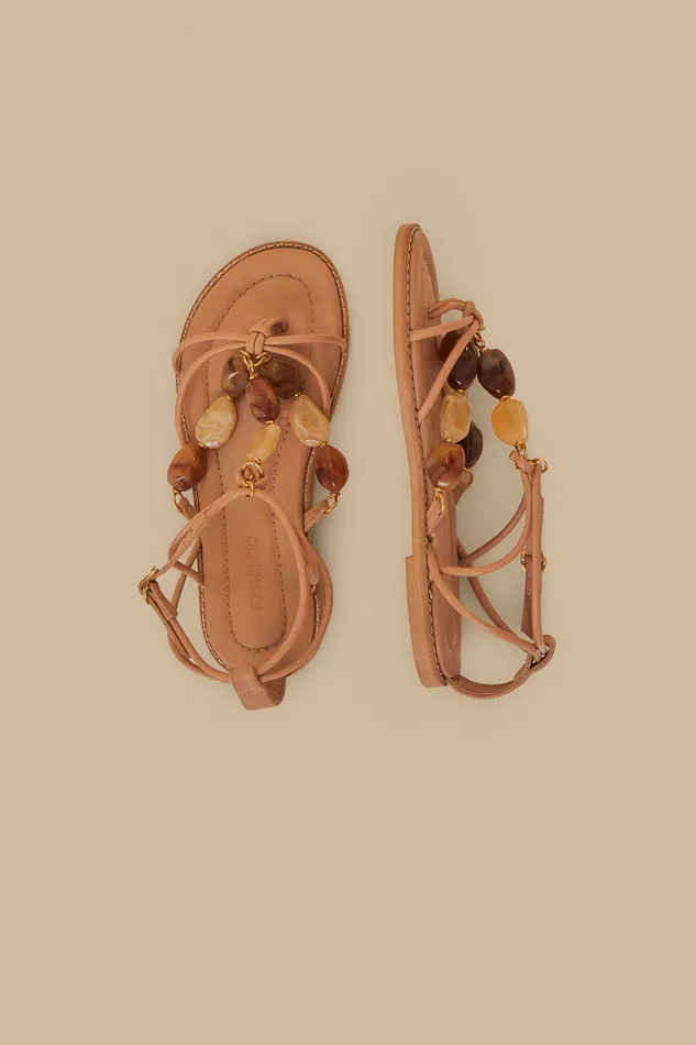 Pink Gem Straps Sandal Women Farm Rio Sandals