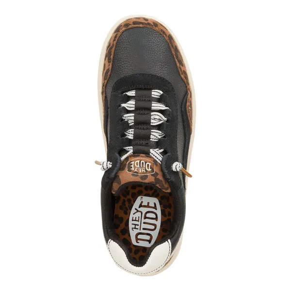 Platforms Hudson Lift Luxe BlackLeopard heydude Apparel
