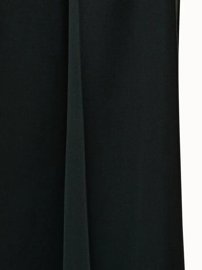 Pleated Wide Leg Wool Gabardine Pants Moss Women Akris Pants