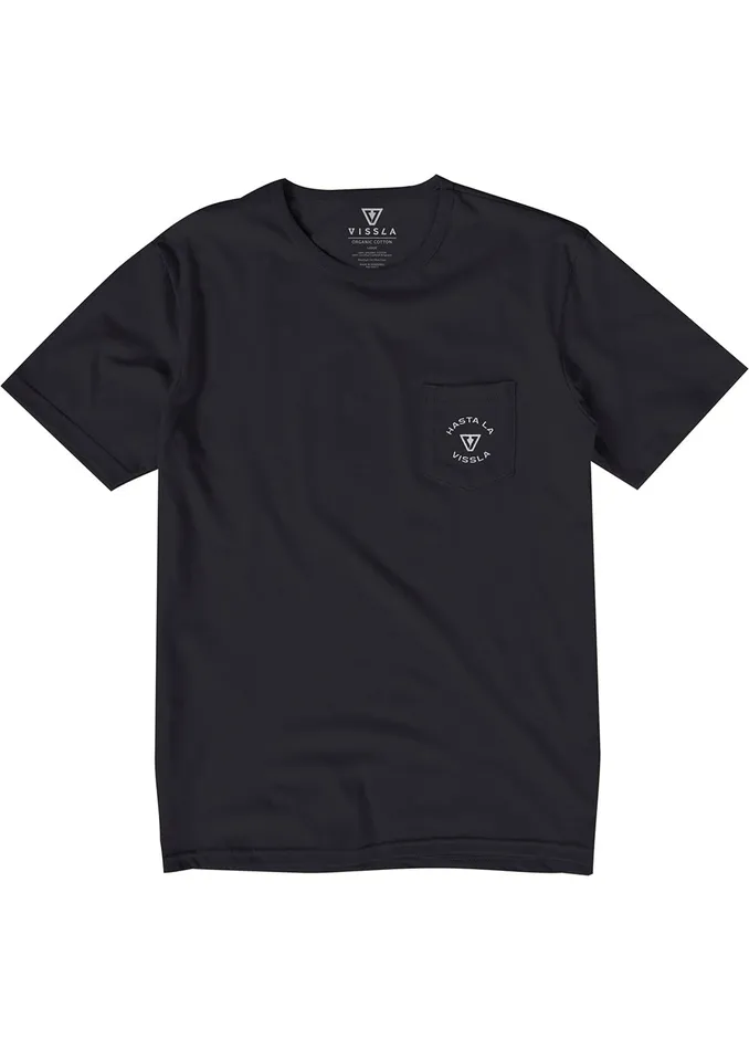 Premium Tees Vissla Men Hasta La Vissla Organic Pkt Tee Phantom Premium Tees Vissla Men Hasta La Vissla Organic Pkt Tee Phantom