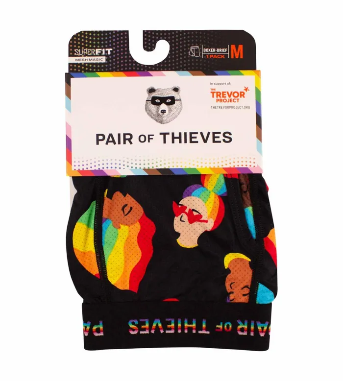 Pride Superfit Boxer Briefs Black Underwear 1 Pack 1063300001 Men Pair Of Thieves Boxer Briefs