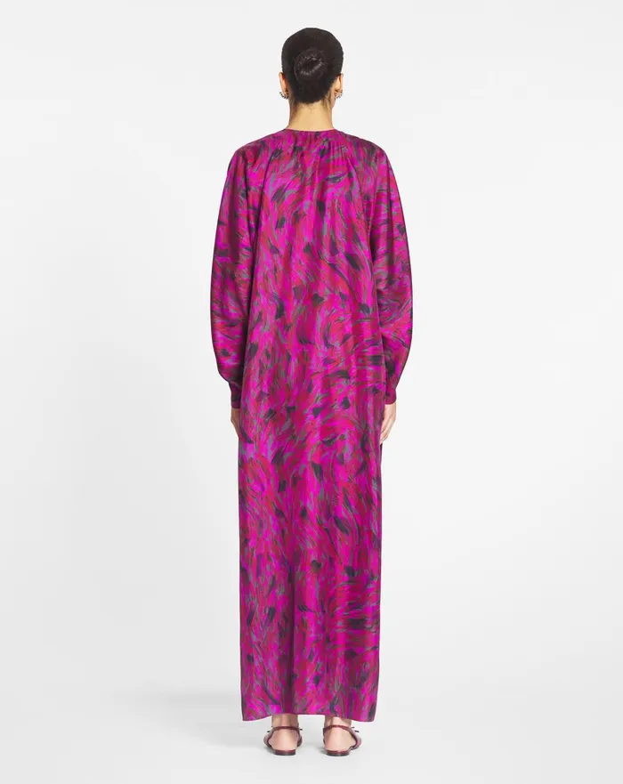 Printed Caftan Dress Fuchsia Women Lanvin Dresses Printed Caftan Dress Fuchsia Women Lanvin Dresses
