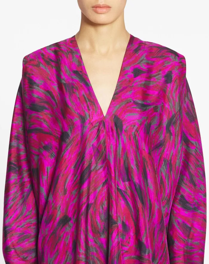 Printed Caftan Dress Fuchsia Women Lanvin Dresses Printed Caftan Dress Fuchsia Women Lanvin Dresses