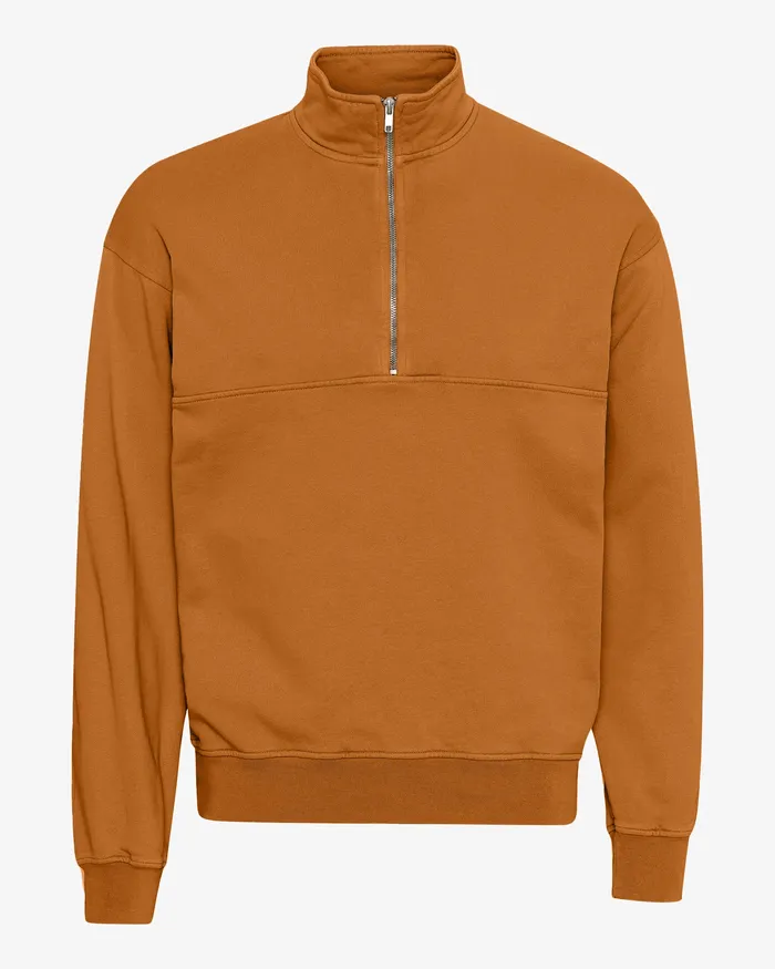 Quarter Zips Organic Quarter Zip 8211 Ginger Brown Colorfulstandard Women