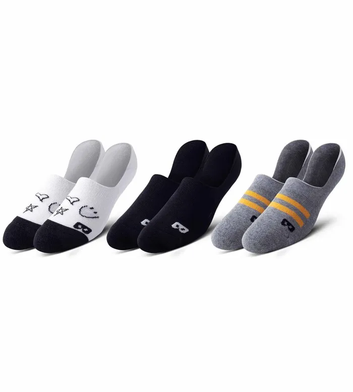 Ready For Everything Cushion No Show White Black Socks 3 Pack Men Pair Of Thieves No Show