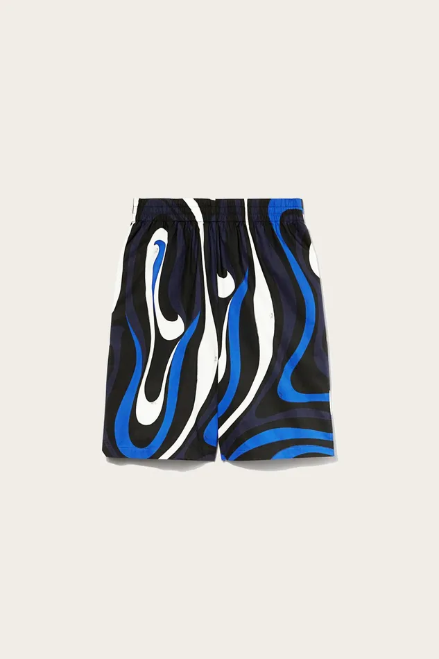 Ready To Wear Men PUCCI MarmoPrint Cotton Shorts