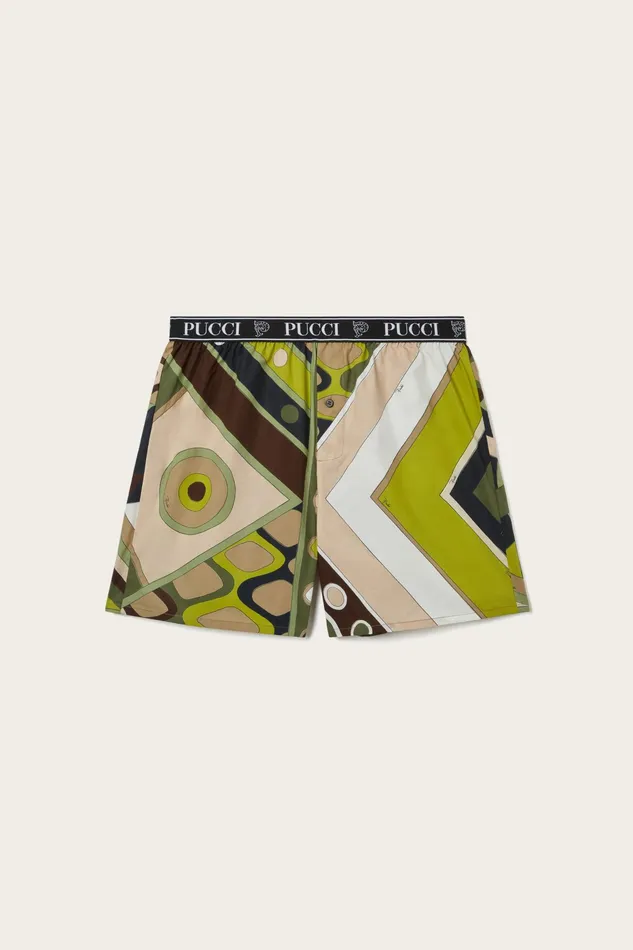 Ready To Wear Men PUCCI VivaraPrint Cotton Boxer Shorts