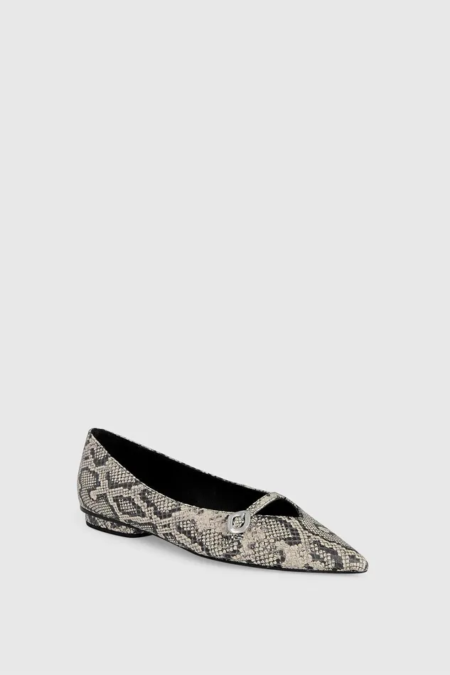 Rebecca Minkoff Buckle Flat Blackwhite Women