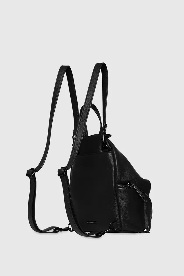 Rebecca Minkoff Convertible Mini Julian Backpack Blackblack Shellac Women Backpacks