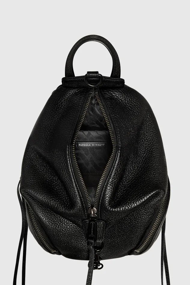 Rebecca Minkoff Convertible Mini Julian Backpack Blackblack Shellac Women Backpacks