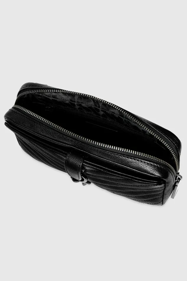 Rebecca Minkoff Edie Belt Bag Blackblack Shellac Women Belt Bags