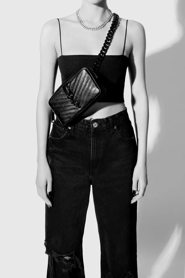 Rebecca Minkoff Edie Belt Bag Blackblack Shellac Women Belt Bags