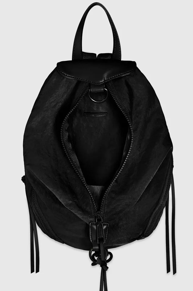 Rebecca Minkoff Julian Washed Nylon Backpack Black Women Backpacks
