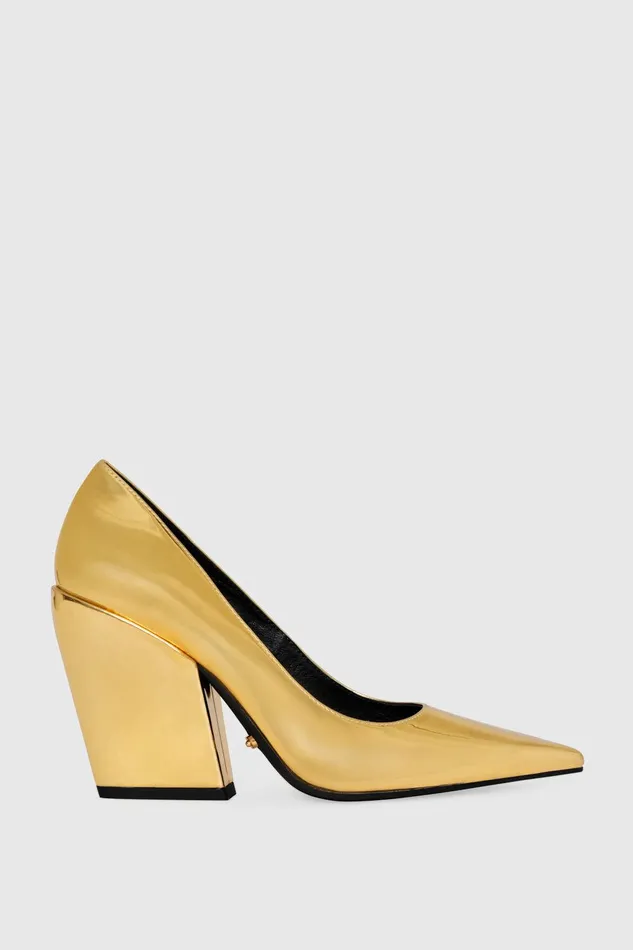 Rebecca Minkoff Megan Pump Gold Women