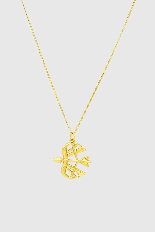 Rebecca Minkoff Sagittarius Zodiac Medallion Necklace Women Jewelry