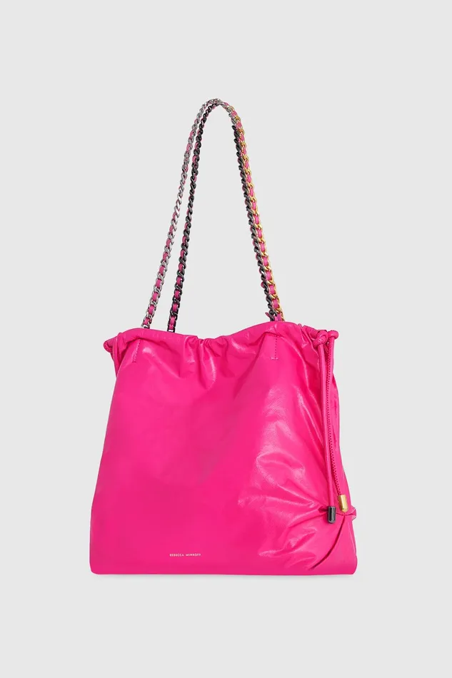 Rebecca Minkoff Zero Gravity Small Tote Hot Pink Women Tote Bags