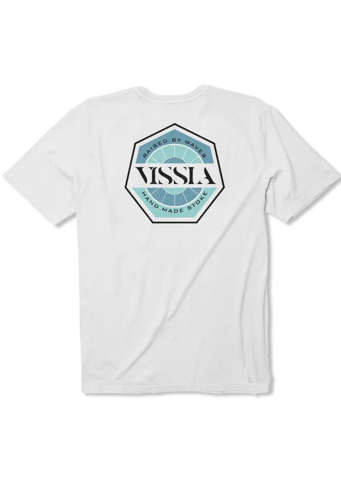 Riptide Ss Pkt Tee White Men Premium Tees Vissla