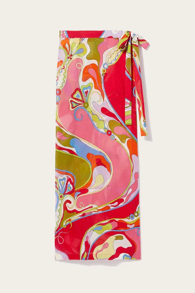 Sarong Women PUCCI OrchideePrint Wrap Skirt