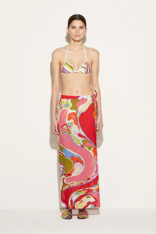 Sarong Women PUCCI OrchideePrint Wrap Skirt