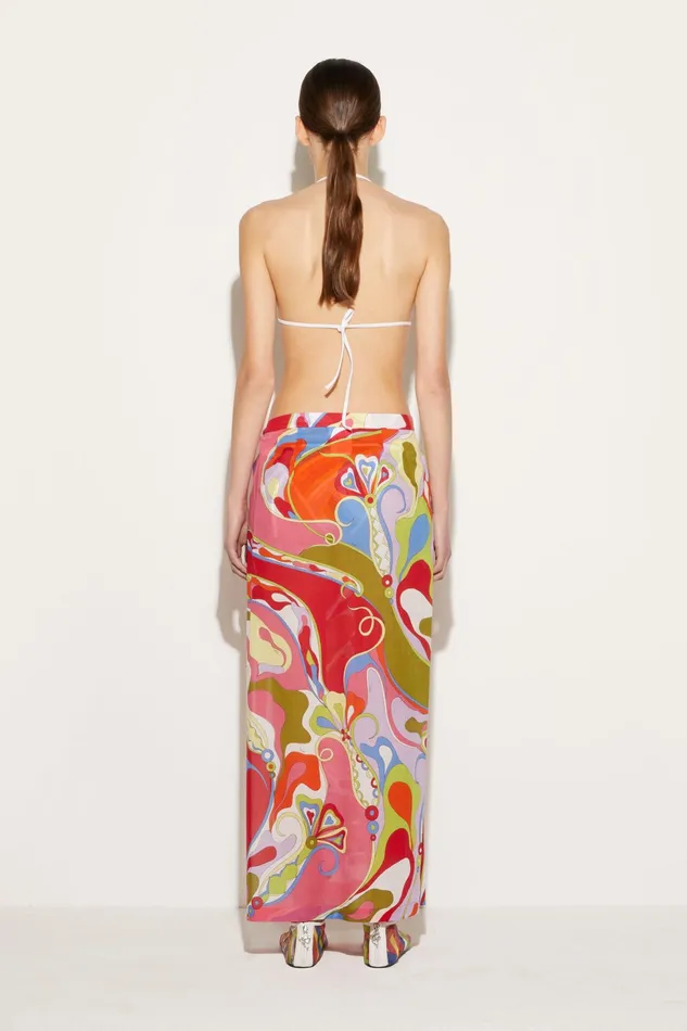 Sarong Women PUCCI OrchideePrint Wrap Skirt