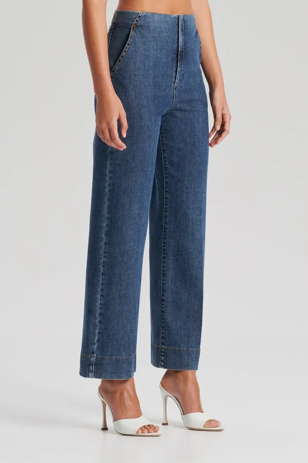 Scanlan Theodore DENIM CROPPED JEAN WASHEDINDIGO Women Denim