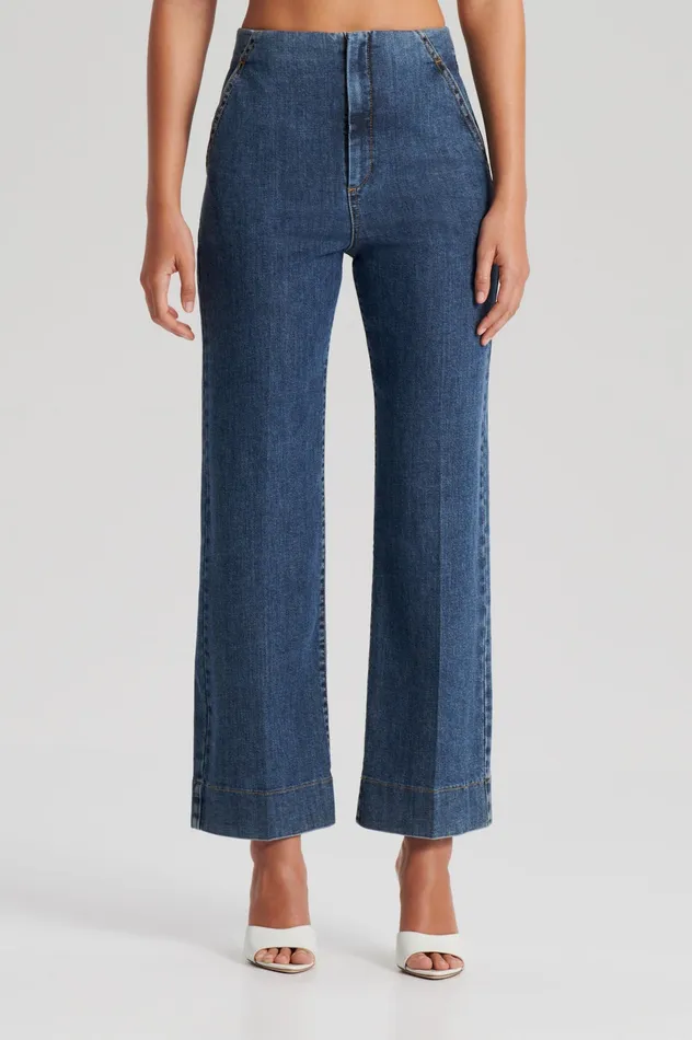 Scanlan Theodore DENIM CROPPED JEAN WASHEDINDIGO Women Denim