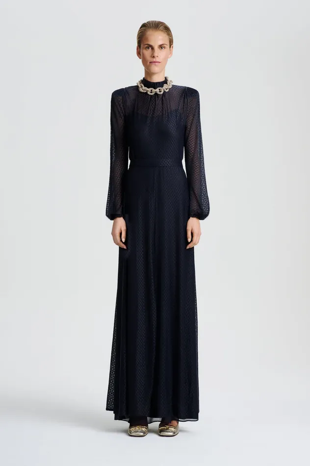 Scanlan Theodore FRENCH LACE DRESS NAVY Women Dresses