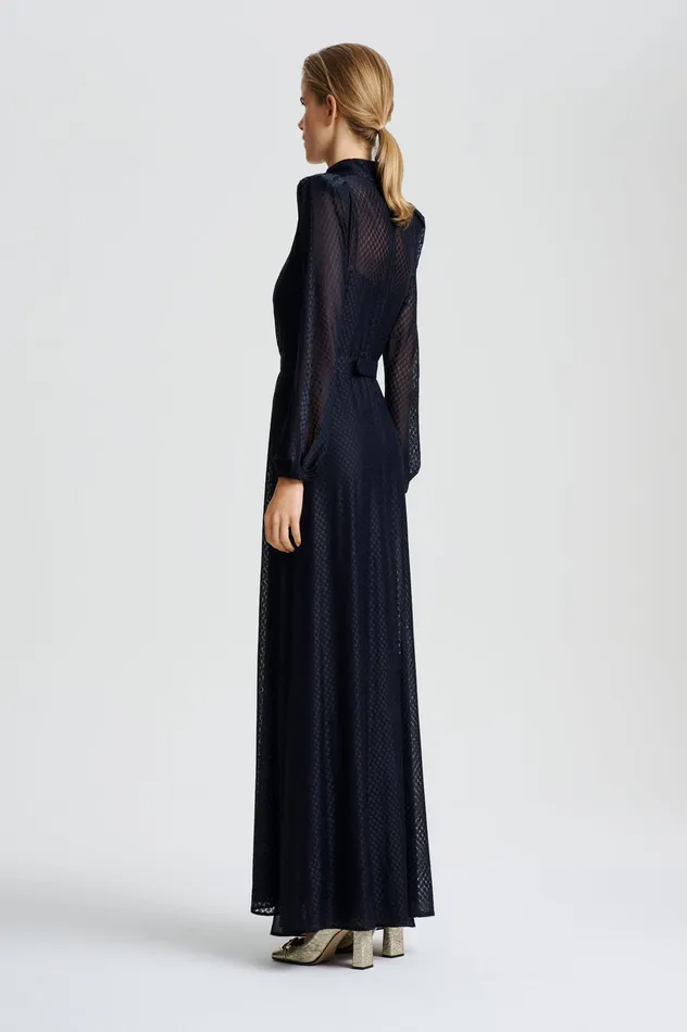 Scanlan Theodore FRENCH LACE DRESS NAVY Women Dresses Scanlan Theodore FRENCH LACE DRESS NAVY Women Dresses