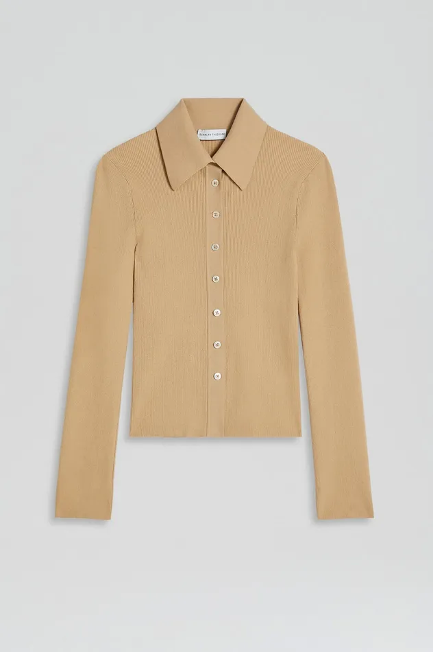 Scanlan Theodore Knitwear Women KNIT SHIRT LTCAMEL