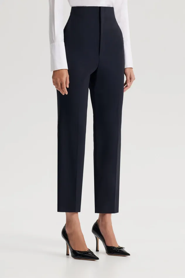 Scanlan Theodore TAILORED SLIM CROP TROUSER NAVY Women Trousers Scanlan Theodore TAILORED SLIM CROP TROUSER NAVY Women Trousers