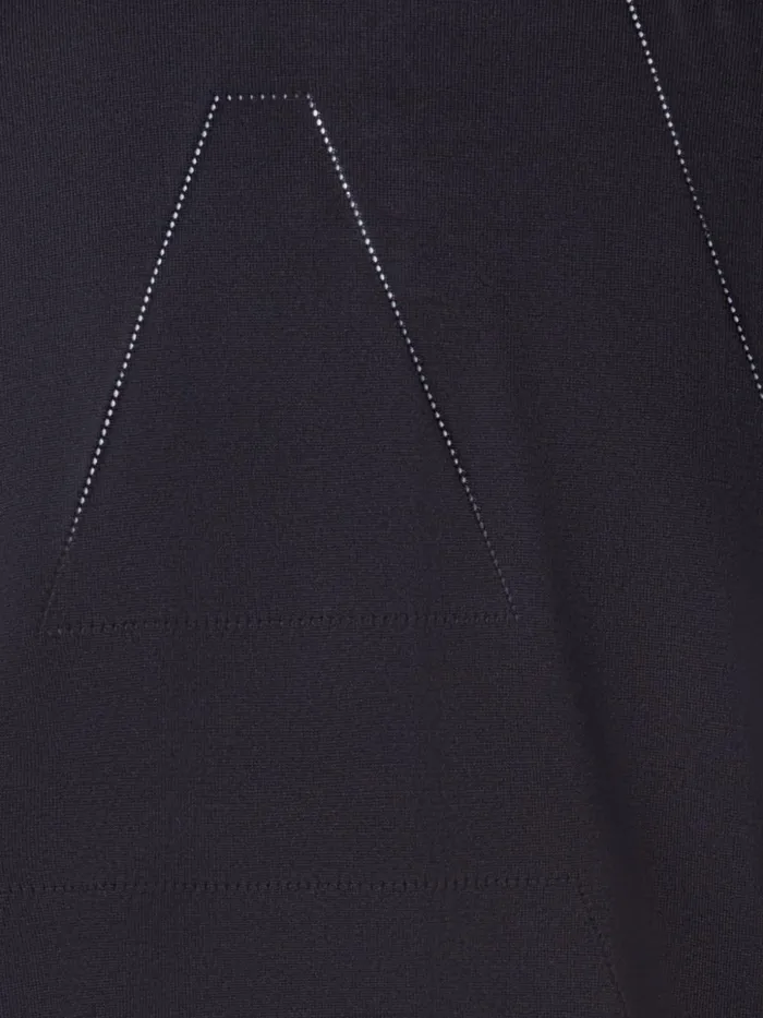 Sea Island Cotton Cardigan Black Women Akris Knitwear