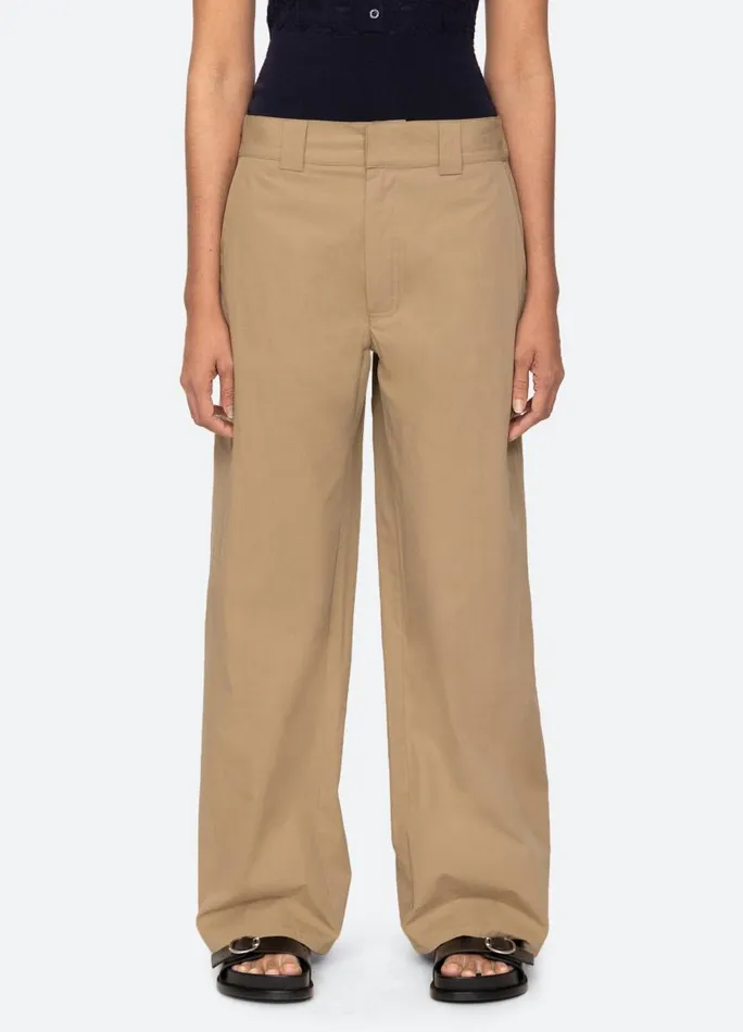 Sea New York Bottoms Women Belle Pants Khaki