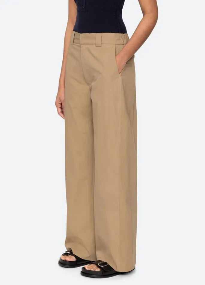 Sea New York Bottoms Women Belle Pants Khaki