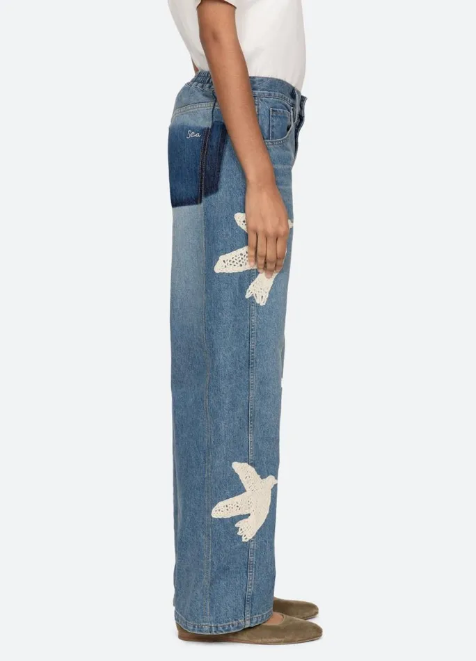 Sea New York Bottoms Women Payton Jeans Blue
