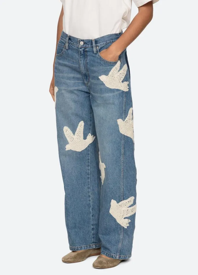 Sea New York Bottoms Women Payton Jeans Blue