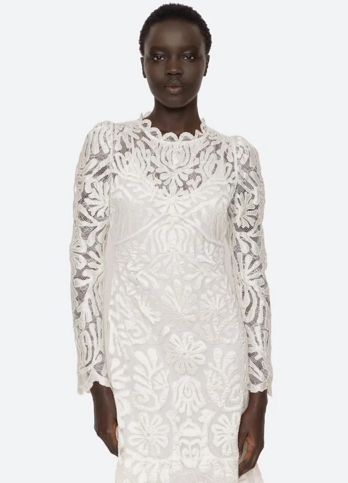 Sea New York Dresses Women Agathe LS Dress Cream